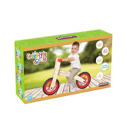 02 001 Pilsan Freestyle Cycle - Ahşap Bisiklet Pedalsız / +24 Ay