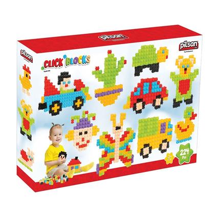 03 296 Çıt Çıt Bloklar 224 Parça -Pilsan Oyuncak