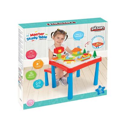 03 477 Master Çalışma Masası Kırmızı Mavi