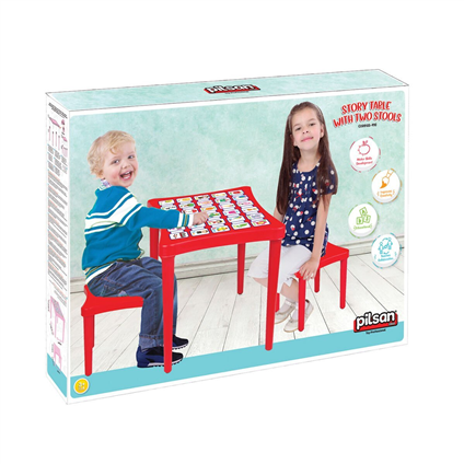 03 493 Story İki Tabureli Masa (Pembe)