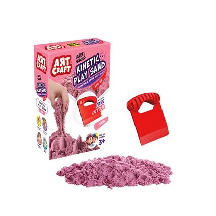 03688 Aksesuarlı Pembe Kinetik Oyun Kumu 500 GR