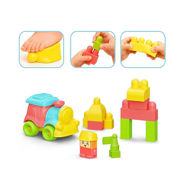 04122 Yumuşak Bloki Bloklar Tren Set 24 Parça