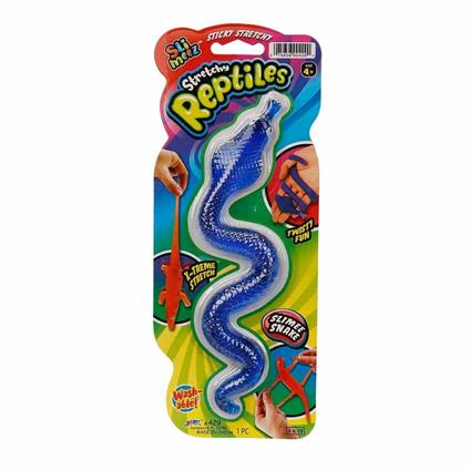 0429 Sun-Jru-Kartelalı 3 Asorti Yılan Kertenkele Timsah  Streç - Sunman