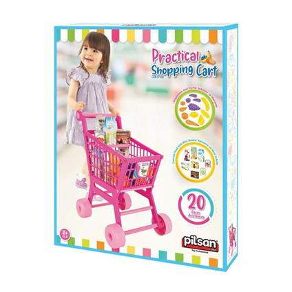 07 608 Pilsan Pratik Pembe Market Arabası (Meyve Ve Sebze)