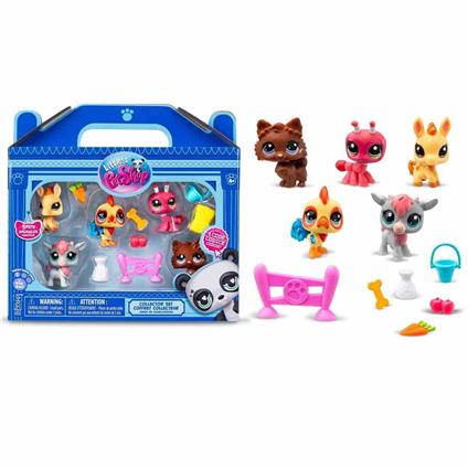 1005103 Littlest Pet Shop - Minişler 5'Li Figür Seti S1 Çiftlik Temalı