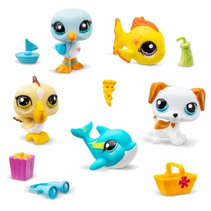 1005103 Littlest Pet Shop - Minişler 5'Li Figür Seti S1 Çiftlik Temalı