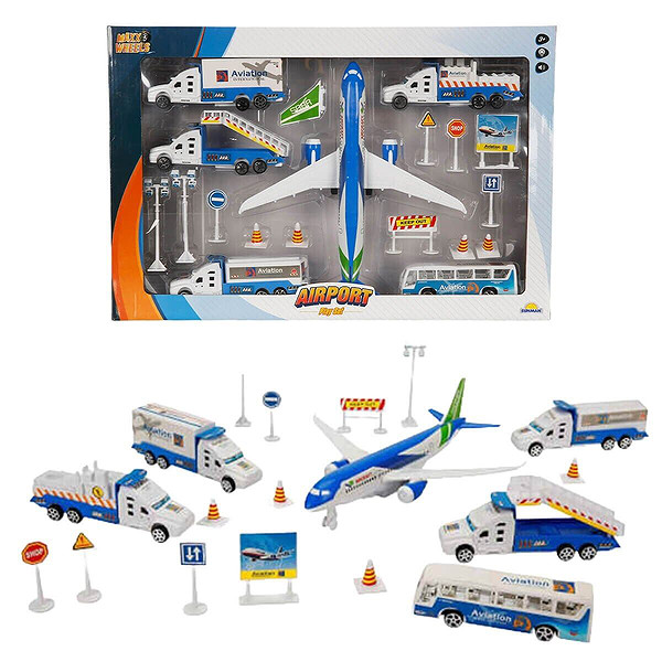 1012381 Sun Yfn Mxx Oyun Set Havaalanı Uçaklı Ses Işıklı Byk MV