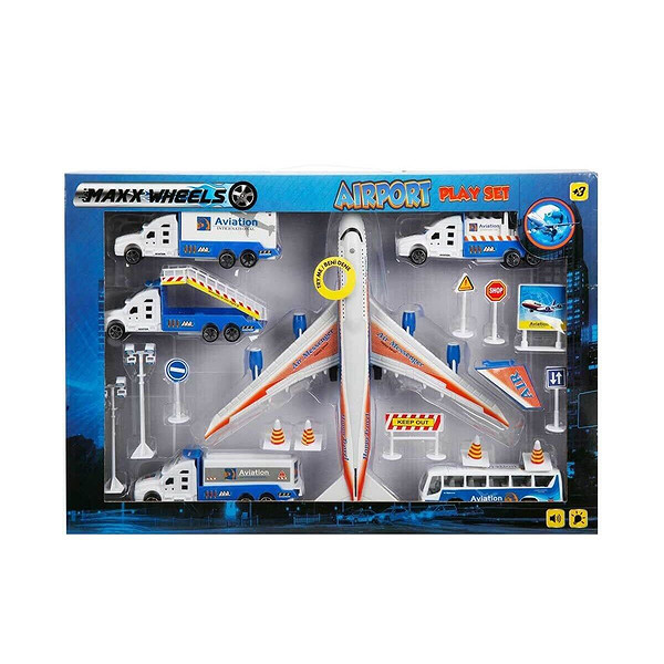 1012381 Sun Yfn Mxx Oyun Set Havaalanı Uçaklı Ses Işıklı Byk MV