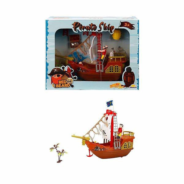 1031229 Sun-Yfn-Rdb-Korsan Oyun Set Beyaz Yelken Ort