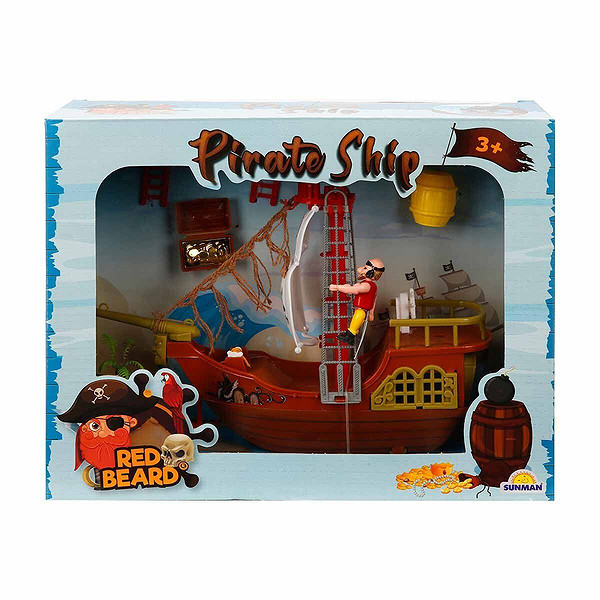 1031229 Sun-Yfn-Rdb-Korsan Oyun Set Beyaz Yelken Ort