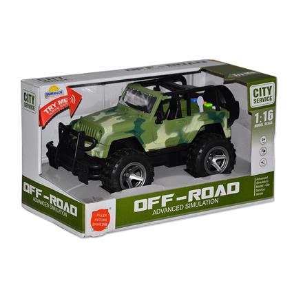 10390 1:16 Sesli Ve Işıklı Jeep