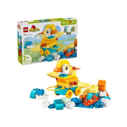 10448 Lego Duplo 3'Ü1 Arada Tekerlekli Hayvanlar 58 Parça +2 Yaş