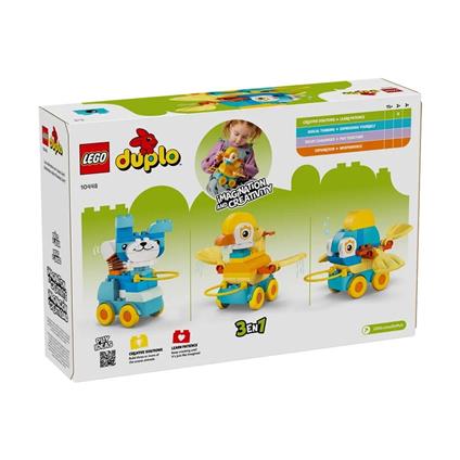 10448 Lego Duplo 3'Ü1 Arada Tekerlekli Hayvanlar 58 Parça +2 Yaş