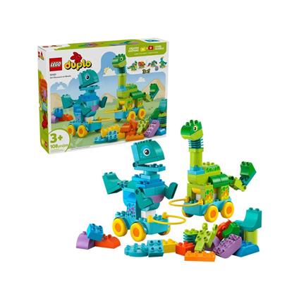 10451 Lego Duplo 3'Ü1 Arada Tekerlekli Dinozorlar 103 Parça +3 Yaş