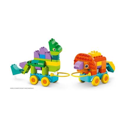 10451 Lego Duplo 3'Ü1 Arada Tekerlekli Dinozorlar 103 Parça +3 Yaş