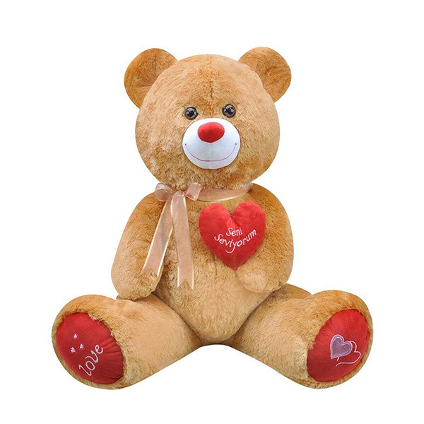 1045K Tıkıl Ayı Kahverengi 65 Cm- Selay Oyuncak