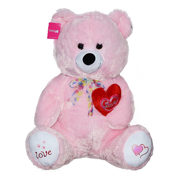 1054P Tıkıl Ayı 70CM Pembe