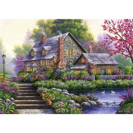 120004646 Romantic Cottage 1000 Parça Ravensburger Puzzle