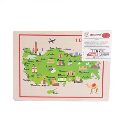131-132 Ony Ahşap Tutmalı Puzzle Büyükten Küçüğe -Onyıl