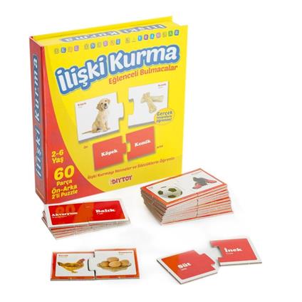 1437 Dıytoy, Eğlenceli Bulmacalar - İlişki Kurma / 2-6 Yaş