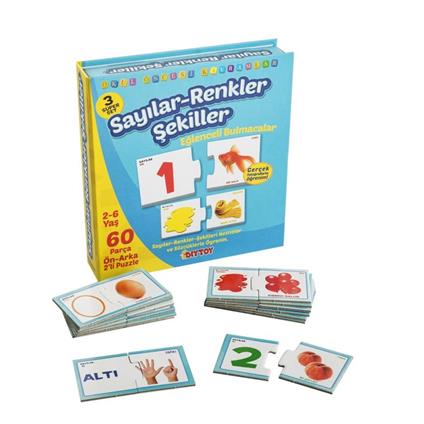 1444 Eğlenceli Bul Sayılar Renkler Şekiller