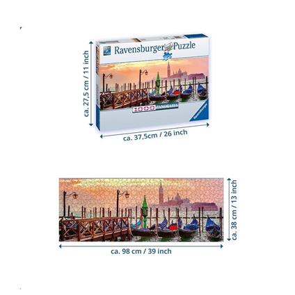 150823 Ravensburger, Gondollar, 1000 Parça Puzzle