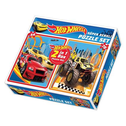 1535 Hot Wheels  2İN1 Puzzle