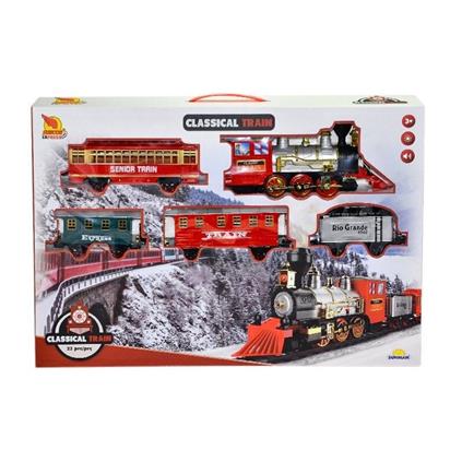 1553 Klasik Tren Seti Sesli Ve Işıklı 22 Parça