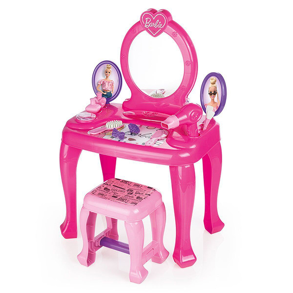 1609 Barbie Ayaklı Makyaj Masası Ve Sandalye Seti - Dolu