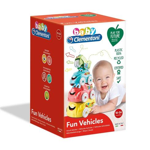 17111 Baby Clementoni - Renkli Araçlar 6-36 Ay