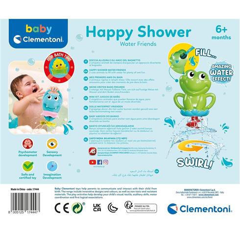 17444 Baby Clementoni - İlk Arkadaşlarım Banyo Oyuncağı +6 Ay