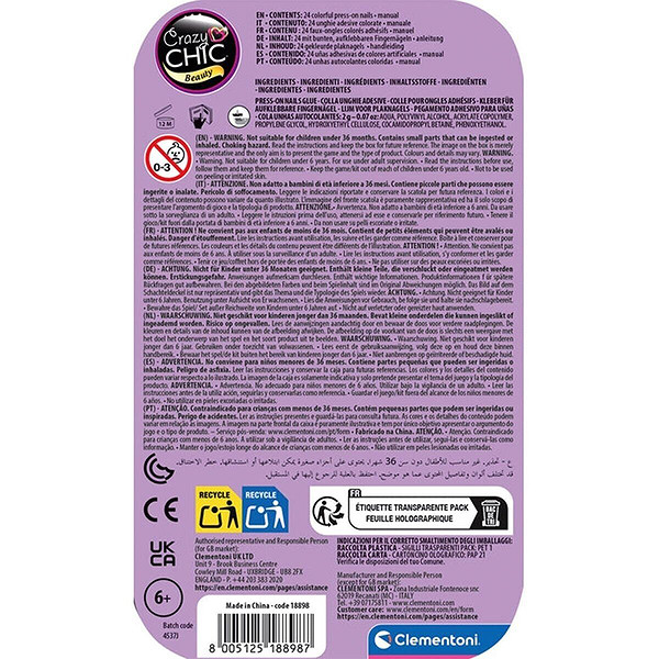 18898 Crazy Chic - Tak Ve Git Tırnaklar - Kelebek