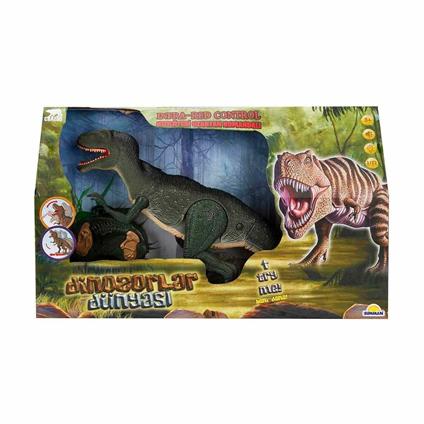 1982 Infrared Kumandalı Sesli Ve Işıklı Hareketli Dinozor -Sunman