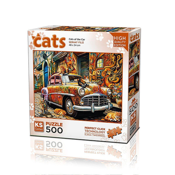 20073 Puzzle 500 Cats Of The Car