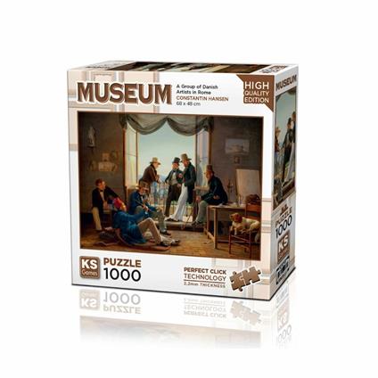 20660 A Group Of Danish Artist İn Rome 1000 Parça Puzzle -Kspuzzle