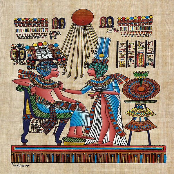 20743 Puzzle 1000 Papirus Throne OF Tutankhamun