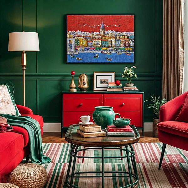 20791 Puzzle 1000 İstanbul Kırmızısı