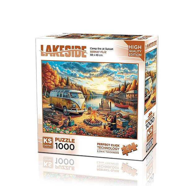 20810 Puzzle 1000 Vos Vos Camp Fire ST Sunset