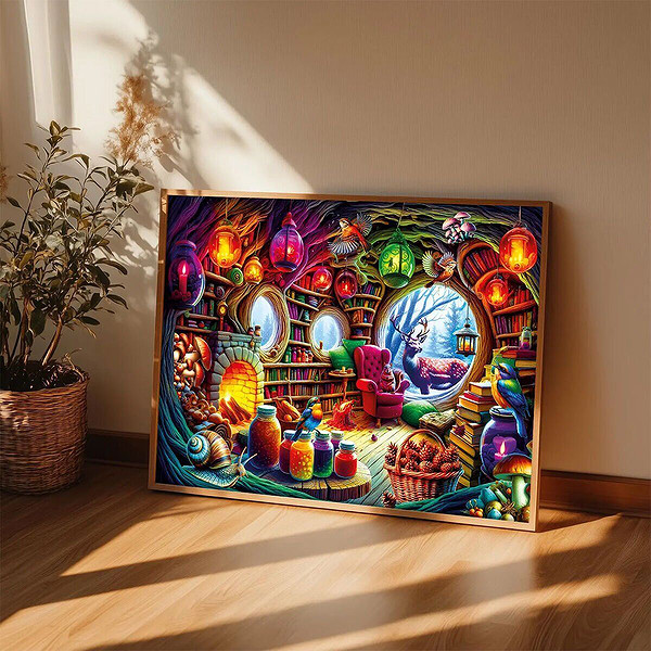 20826 Puzzle 1000 Mystical House İn The Forest