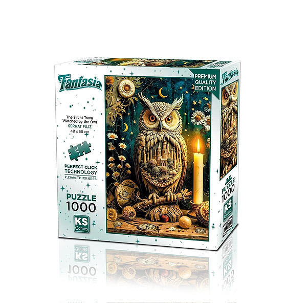 20849 Puzzle 1000 The Silent Town Watched By The Owl