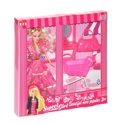 221 G-M  Sweet Gırl Gardolaplı -Market Arabalı