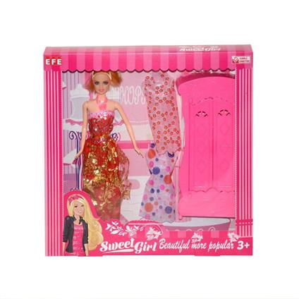 221 G-M  Sweet Gırl Gardolaplı -Market Arabalı