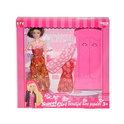 221 G-M  Sweet Gırl Gardolaplı -Market Arabalı