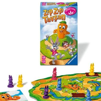 248810 Ravensburger - Zıpzıp Tavşan - Seyahat Boy Kutu Oyunu