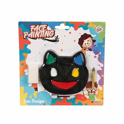 2591 Sun-Rst-Sdn-Yüz Boyası 1 Kalemli 6 Renkli Kedi Şkl Krtl