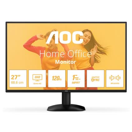 27 Aoc Q27B35S3 Ips 1MS 120Mhz 1Xhdmı 1Xdp 2K Qhd 2560X1440 Flıcker-Free Vesa Siyah