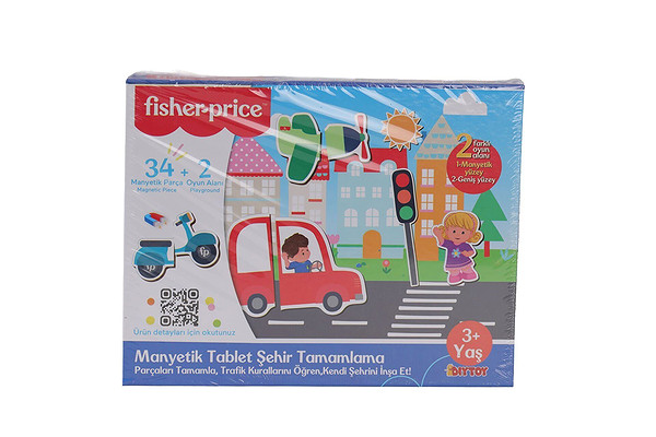 3127 Fisher Price Manyetik Tablet Şehir Tamamlama