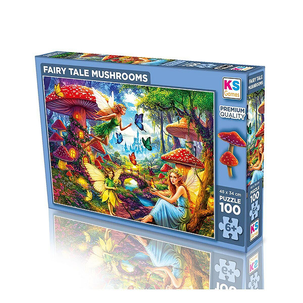 31502 Faıry Tale Mushrooms 100 Parça Puzzle