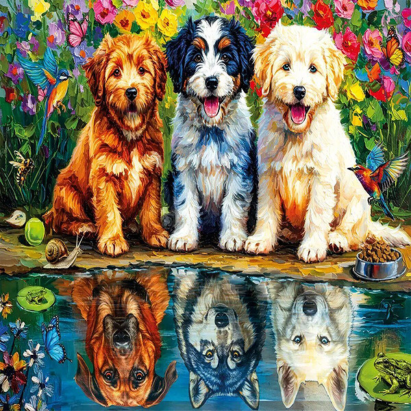 31503 Fearless Puppıes 100 Parça Puzzle