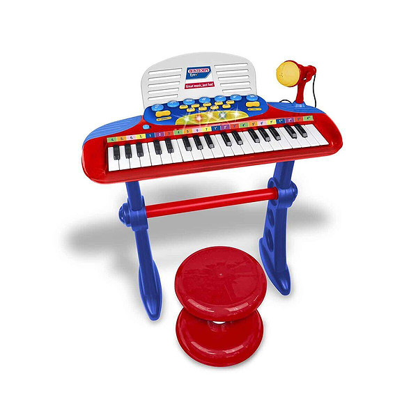 33740 Sun-Bnt-Müzik Set 37Tuş Ayaklı Org Mikrofon Tabure Işıklı